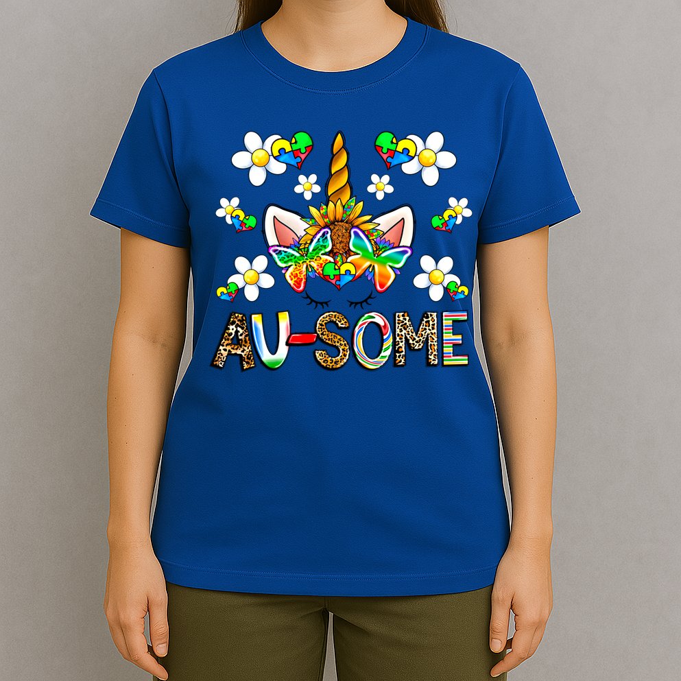 Ausome Unicorn Autism Awareness Neurodiversity Celebration Gift T-Shirt