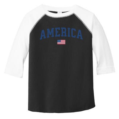 America Usa American Flag July 4th Patriotic Toddler Fine Jersey T-Shirt