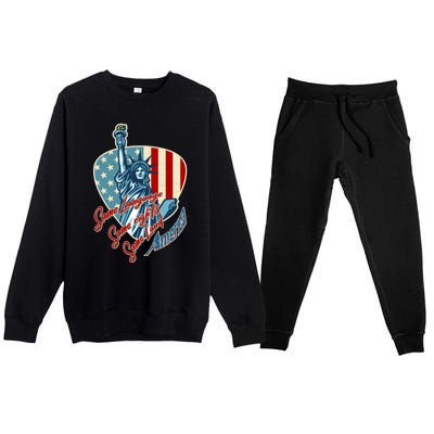 Always United Always America We Will Never Forget New York Gift Premium Crewneck Sweatsuit Set