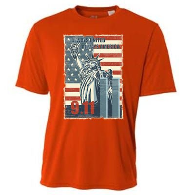 Always United Always America We Will Never Forget 9/11 Gift Cooling Performance Crew T-Shirt