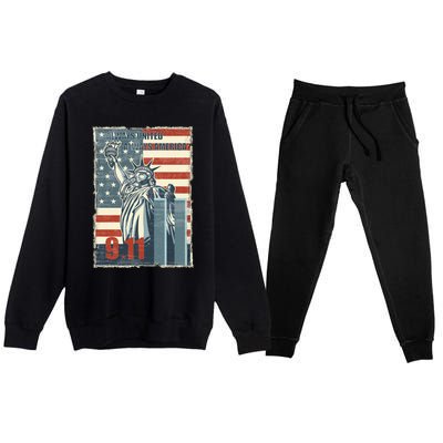 Always United Always America We Will Never Forget 9/11 Gift Premium Crewneck Sweatsuit Set