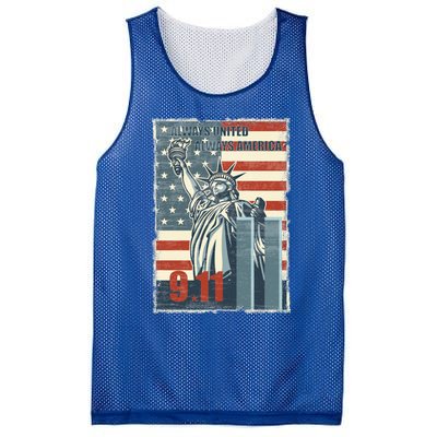 Always United Always America We Will Never Forget 9/11 Gift Mesh Reversible Basketball Jersey Tank