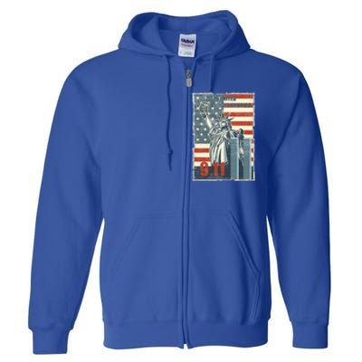 Always United Always America We Will Never Forget 9/11 Gift Full Zip Hoodie