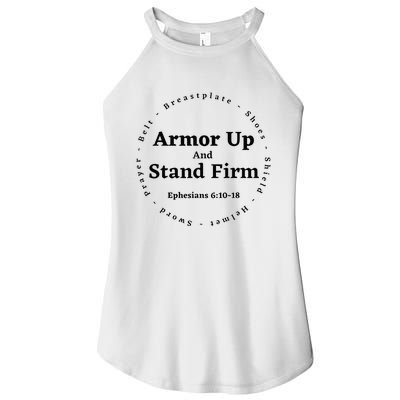 Armor Up Apparel Armor Up Stand Firm Ephesians 61018 Women’s Perfect Tri Rocker Tank