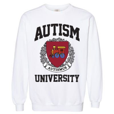 Autism University Autismus Garment-Dyed Sweatshirt