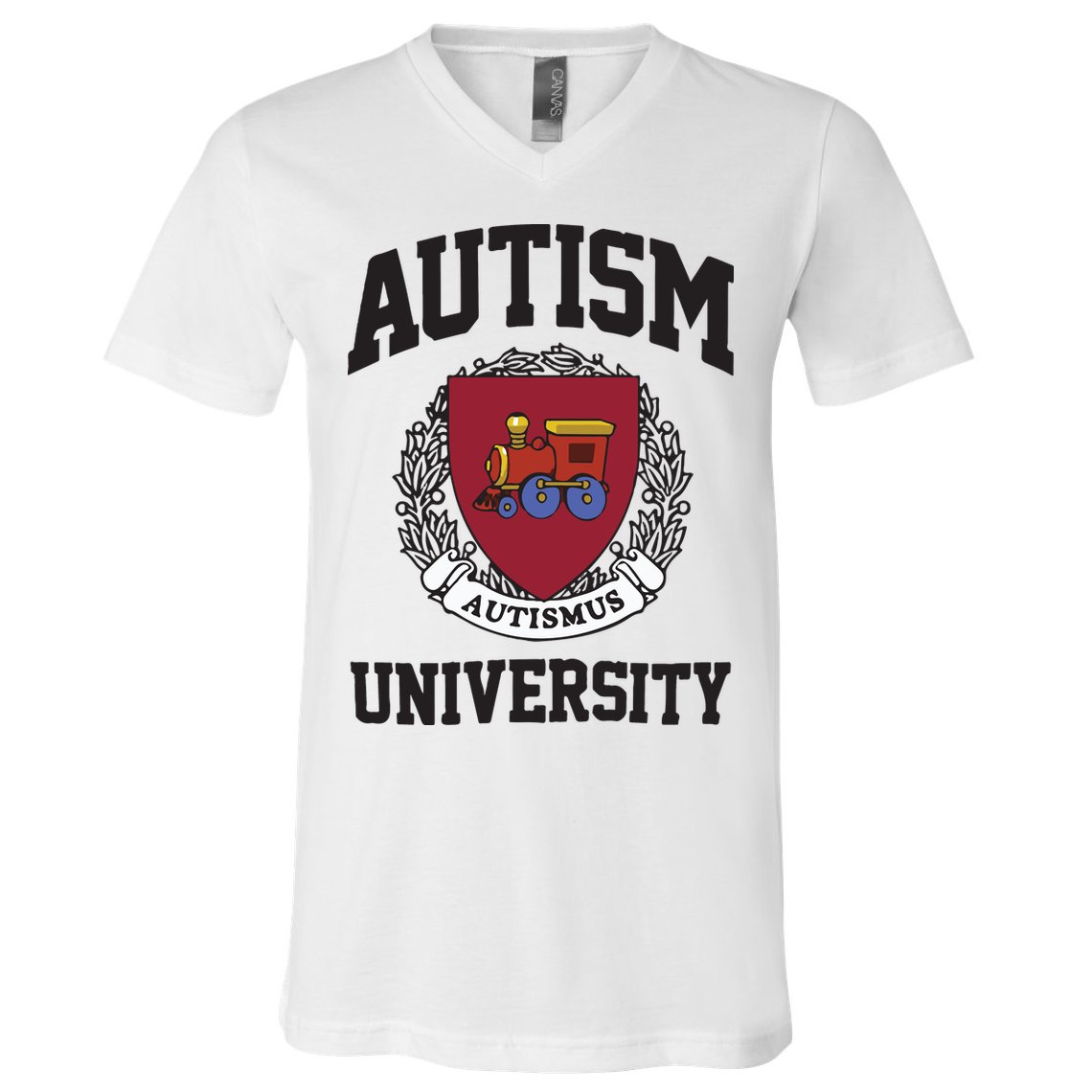 Autism University Autismus V-Neck T-Shirt