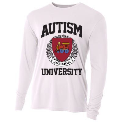 Autism University Autismus Cooling Performance Long Sleeve Crew