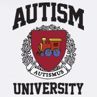 Autism University Autismus Cropped Pullover Crew