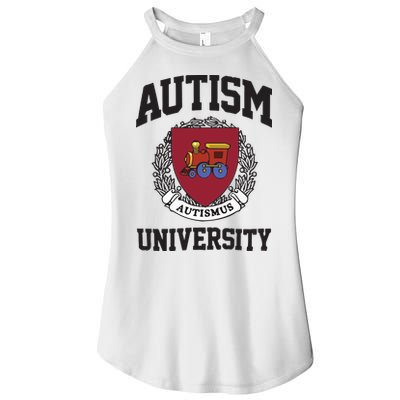 Autism University Autismus Women's Perfect Tri Rocker Tank
