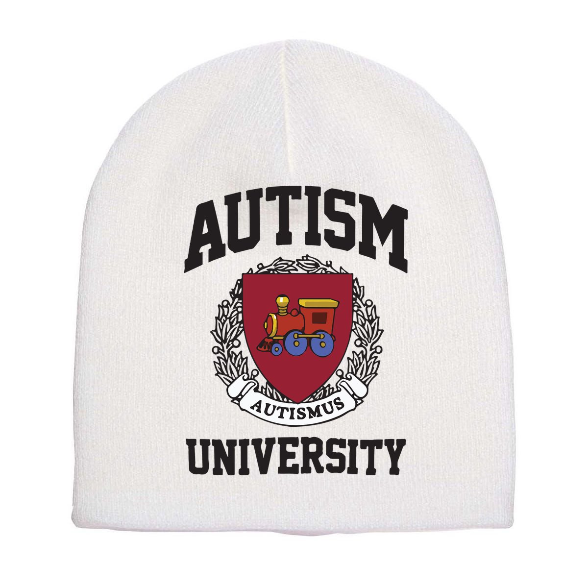 Autism University Autismus Short Acrylic Beanie
