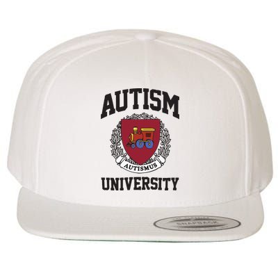 Autism University Autismus Wool Snapback Cap