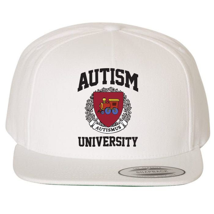 Autism University Autismus Wool Snapback Cap
