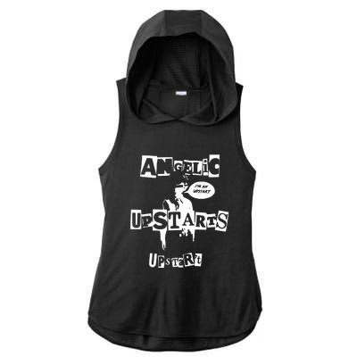 Angelic Upstarts Ladies PosiCharge Tri-Blend Wicking Draft Hoodie Tank