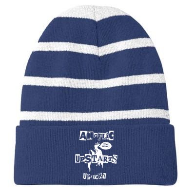 Angelic Upstarts Striped Beanie with Solid Band