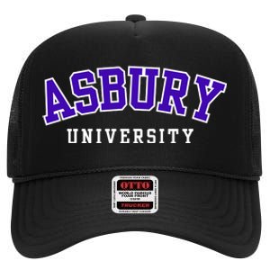 Asbury University High Crown Mesh Back Trucker Hat