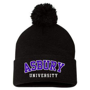 Asbury University Pom Pom 12in Knit Beanie