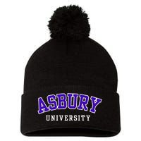 Asbury University Pom Pom 12in Knit Beanie