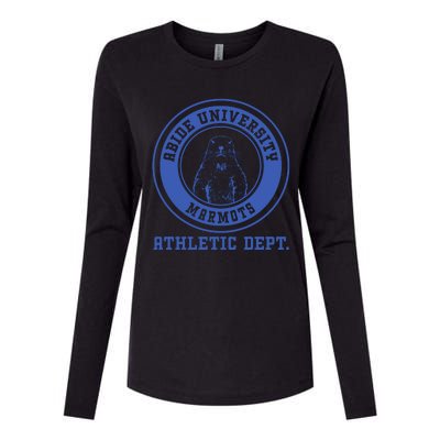 Abide University Athletic Dept. Marmots Womens Cotton Relaxed Long Sleeve T-Shirt