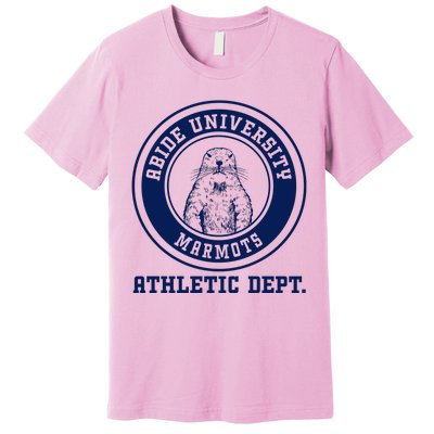 Abide University Athletic Dept. Marmots Premium T-Shirt