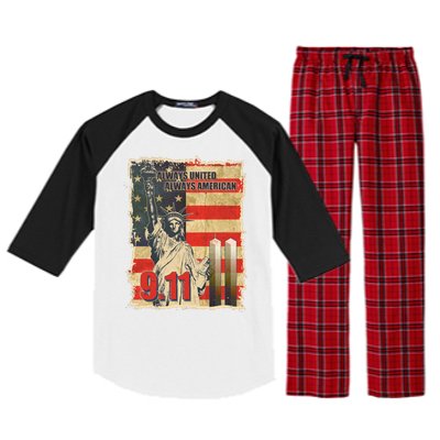 Always United Always American September 11 Memorial Raglan Sleeve Pajama Set