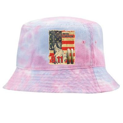 Always United Always American September 11 Memorial Tie-Dyed Bucket Hat