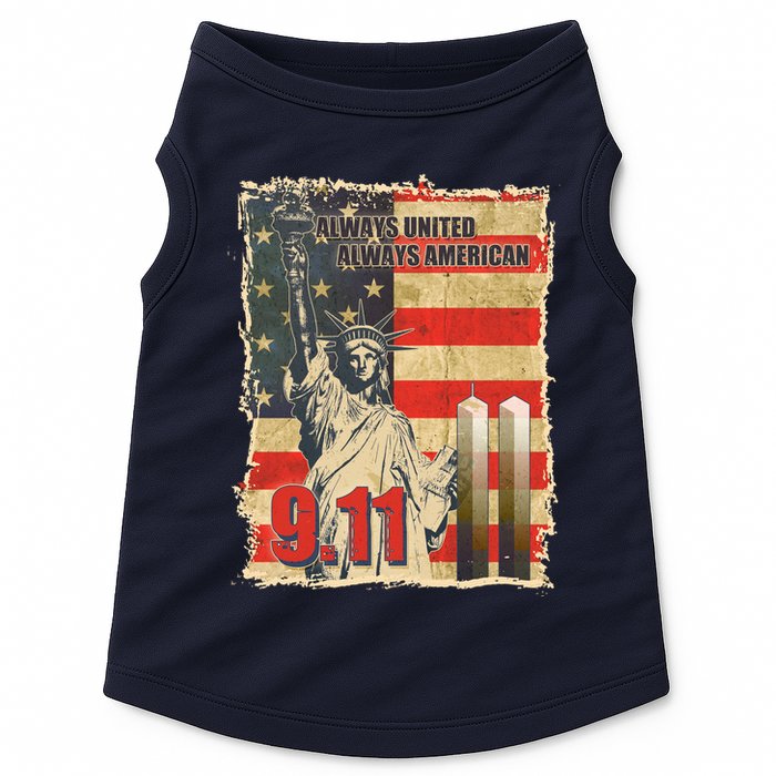 Always United Always American September 11 Memorial Doggie Tank