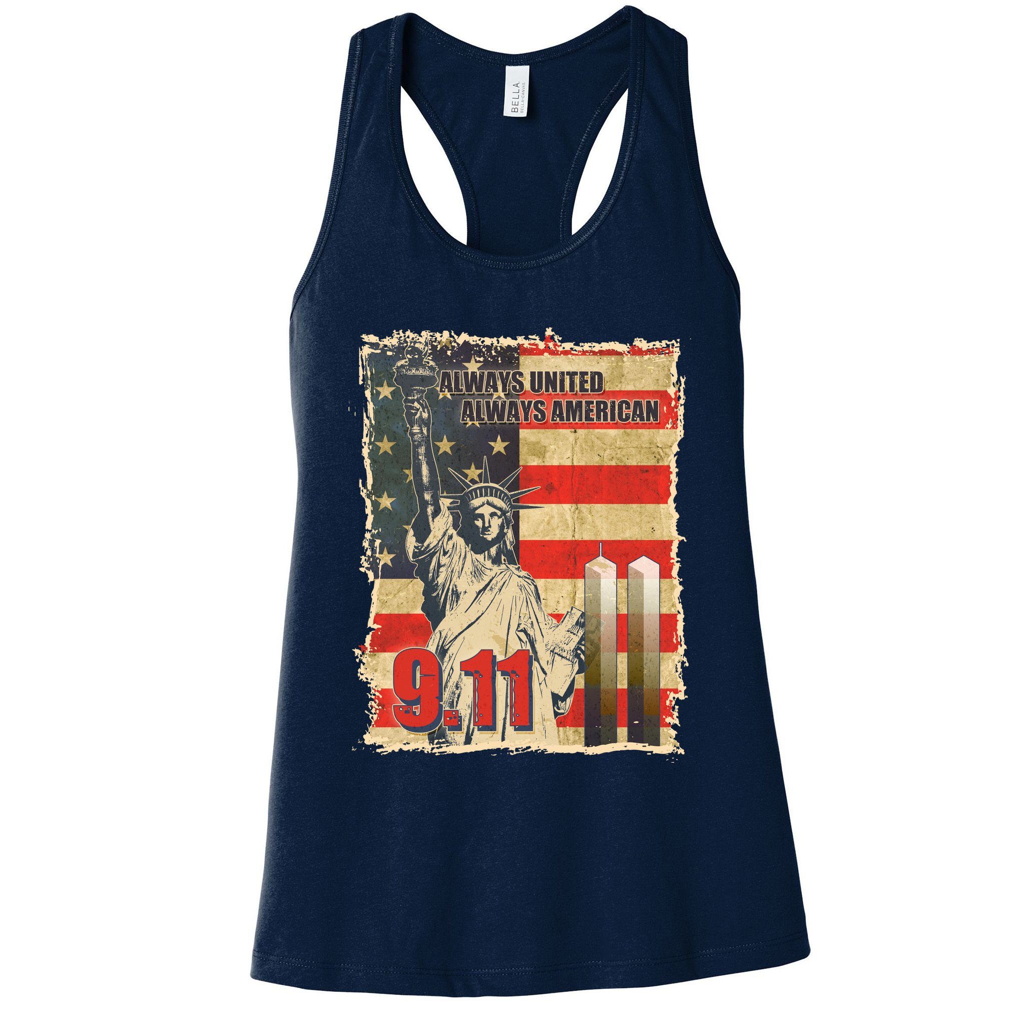 Always United Always American September 11 Memorial Womens Tank Top