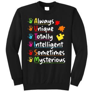 Always Unique Autism Awareness Totally Intelligent Sweatshirt