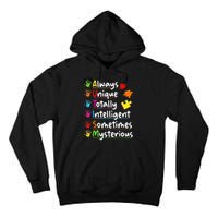 Always Unique Autism Awareness Totally Intelligent Tall Hoodie