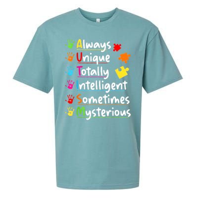 Always Unique Autism Awareness Totally Intelligent Sueded Cloud Jersey T-Shirt