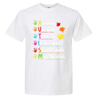 Always Unique Autism Awareness Totally Intelligent Garment-Dyed Heavyweight T-Shirt