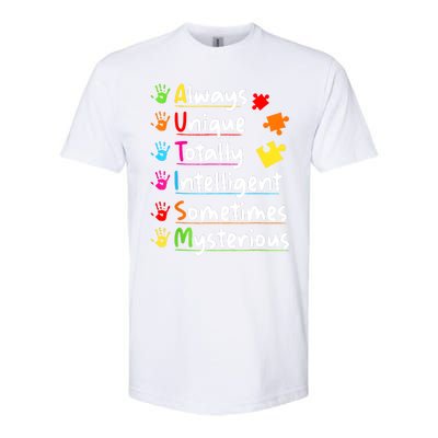 Always Unique Autism Awareness Totally Intelligent Softstyle CVC T-Shirt