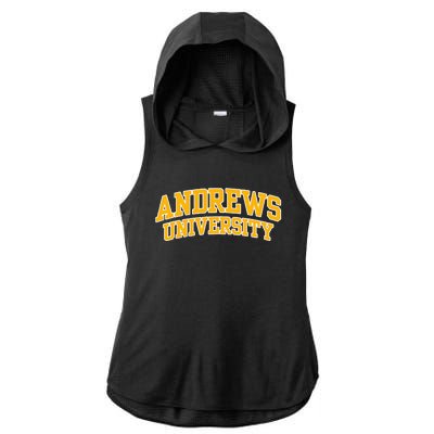 Andrews University Arch Ladies PosiCharge Tri-Blend Wicking Draft Hoodie Tank