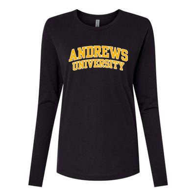 Andrews University Arch Womens Cotton Relaxed Long Sleeve T-Shirt