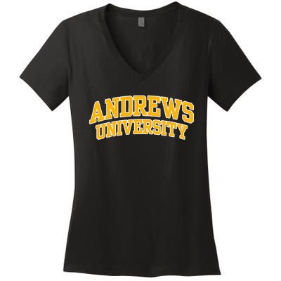 Andrews University Arch Women's V-Neck T-Shirt