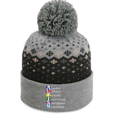 Always Unique Awesome Autism Awareness Supporters Gift The Baniff Cuffed Pom Beanie