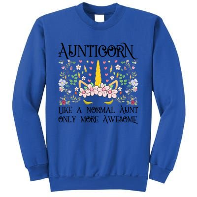 Aunt Unicorn Aunticorn Like A Normal Aunt Only More Awesome Great Gift Sweatshirt