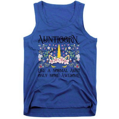 Aunt Unicorn Aunticorn Like A Normal Aunt Only More Awesome Great Gift Tank Top