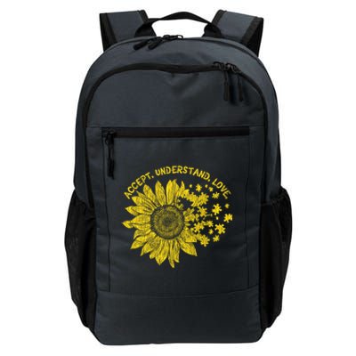 Accept Understand Autistic Support Autism Awareness Cute Gift Daily Commute Backpack