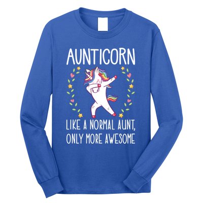 Aunt Unicorn Aunticorn Like A Normal Aunt Only More Awesome Gift Long Sleeve Shirt