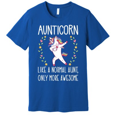 Aunt Unicorn Aunticorn Like A Normal Aunt Only More Awesome Gift Premium T-Shirt