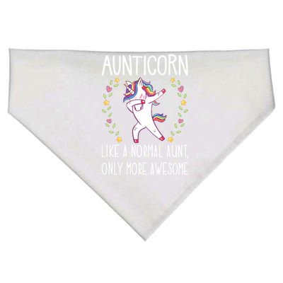 Aunt Unicorn Aunticorn Like A Normal Aunt Only More Awesome Gift USA-Made Doggie Bandana