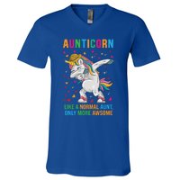 Aunt Unicorn Aunticorn Gift V-Neck T-Shirt