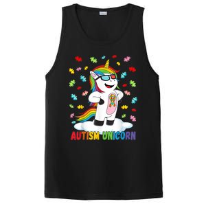 Autism Unicorn Autism Awareness Puzzle Gift PosiCharge Competitor Tank