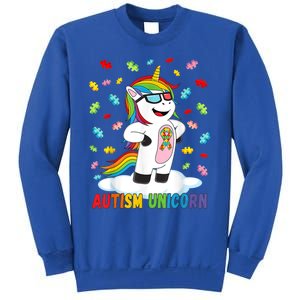 Autism Unicorn Autism Awareness Puzzle Gift Sweatshirt