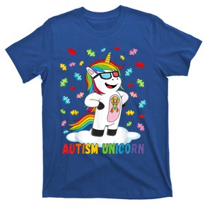 Autism Unicorn Autism Awareness Puzzle Gift T-Shirt