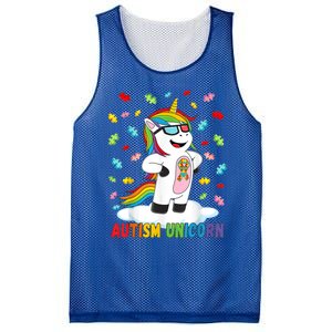 Autism Unicorn Autism Awareness Puzzle Gift Mesh Reversible Basketball Jersey Tank