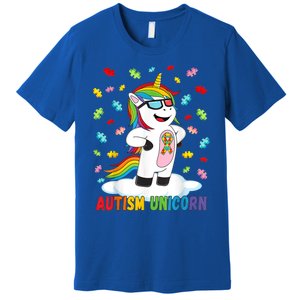 Autism Unicorn Autism Awareness Puzzle Gift Premium T-Shirt