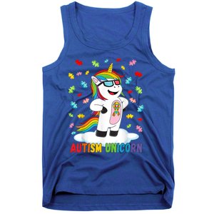 Autism Unicorn Autism Awareness Puzzle Gift Tank Top