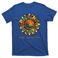 Accept Understand And Love Autism Awareness Sunflower T-Shirt